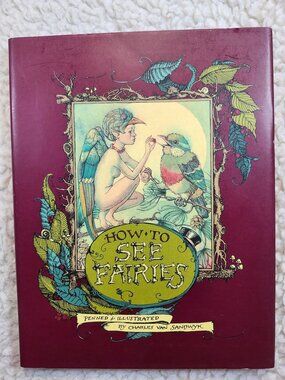How To See Fairies Charles Van Sandwyk Hardcover Illustrated 1999 Art Book